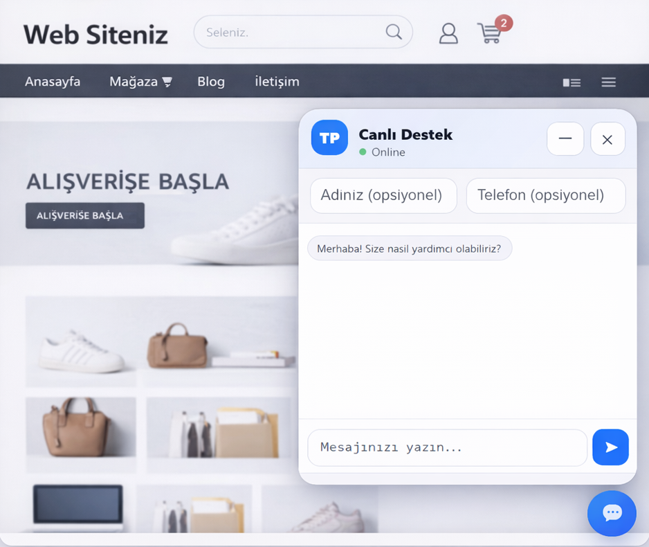 YZ Müşteri Temsilcisi görüşme paneli ekran görüntüsü